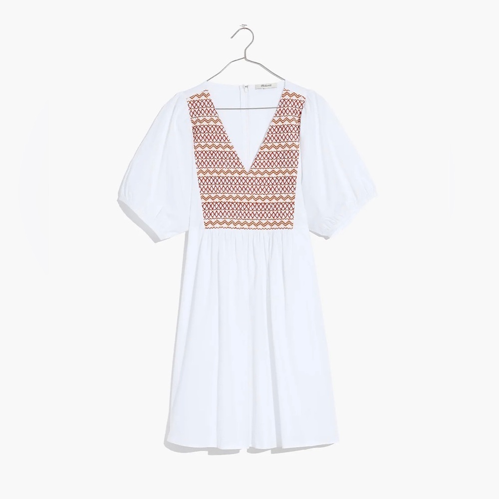 Embroidered Madewell Dress - NWT